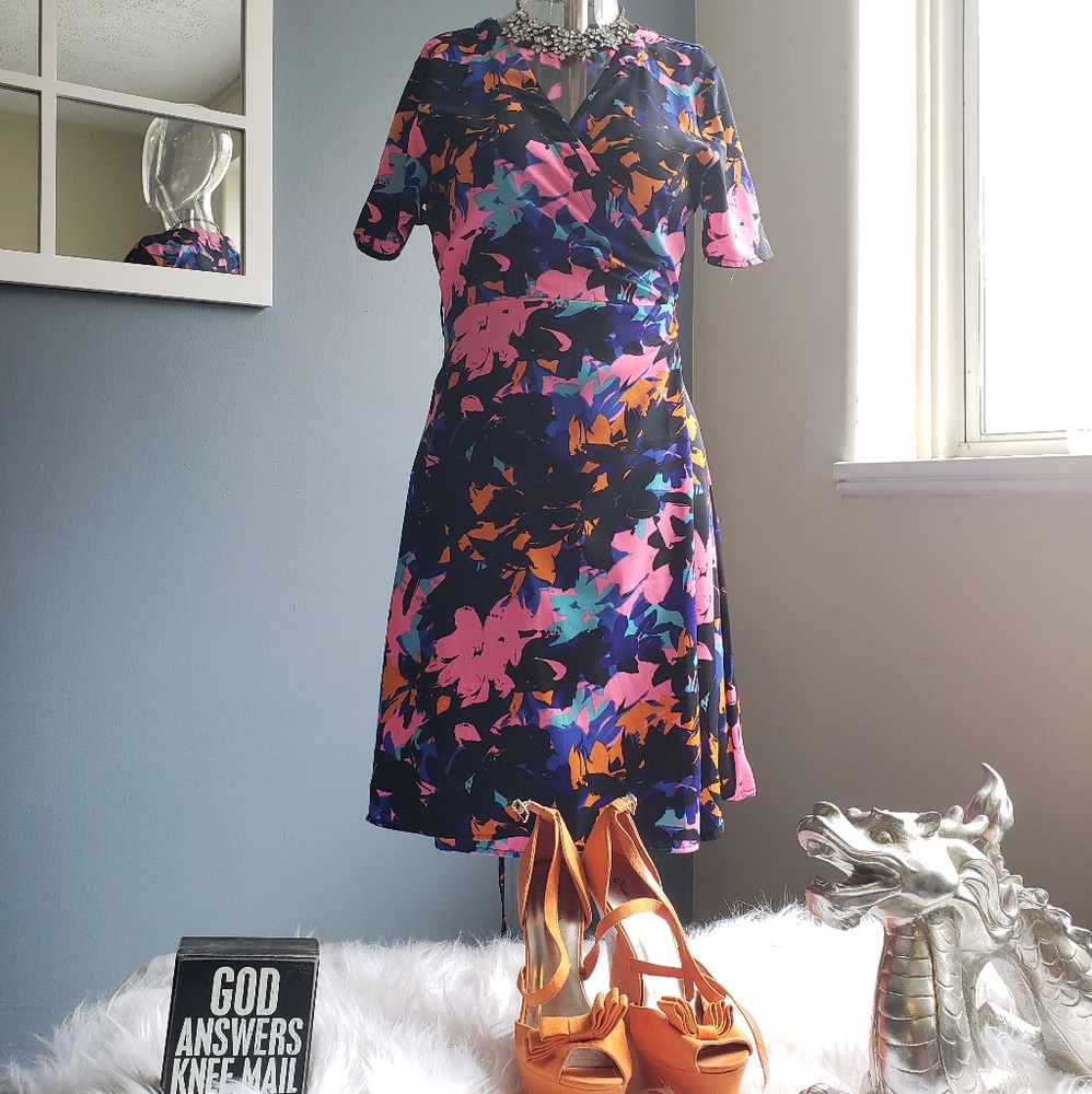 Eye catching summer wrap dress